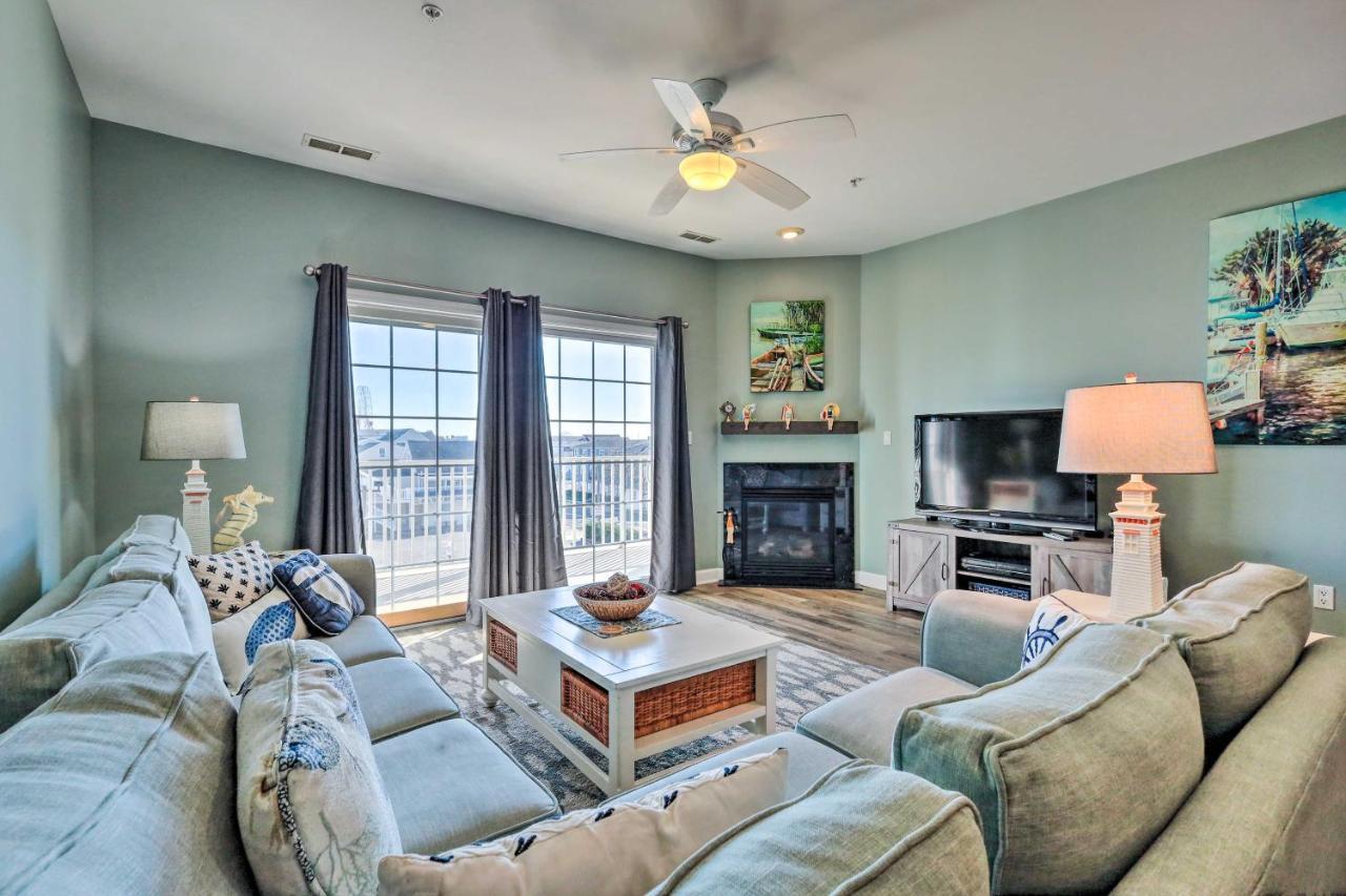 Walkable Dtwn Oc Condo Balcony With Inlet View Ocean City Exterior photo